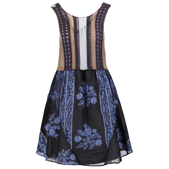 Free People CROCHETED MINI DRESS medium - Picture 3 of 10